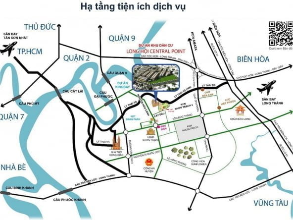 Vị trí Dự án Long Hội Central Point Nhơn Trạch Đồng Nai