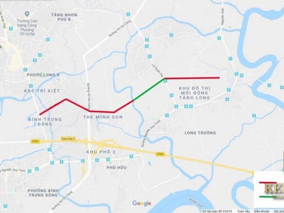 Lô đất 1000m2 mặt tiền đường Liên Phường, Phước Long B, TP Thủ Đức (Quận 9 cũ) – 293 Liên Phường, Quận 9