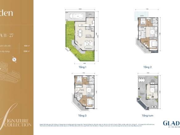 SIGNATURE ARDEN GLADIA – CĂN GÓC 2 MẶT TIỀN – CĂN B27