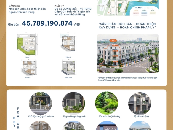 SIGNATURE ARDEN GLADIA – CĂN GÓC 2 MẶT TIỀN – CĂN B27